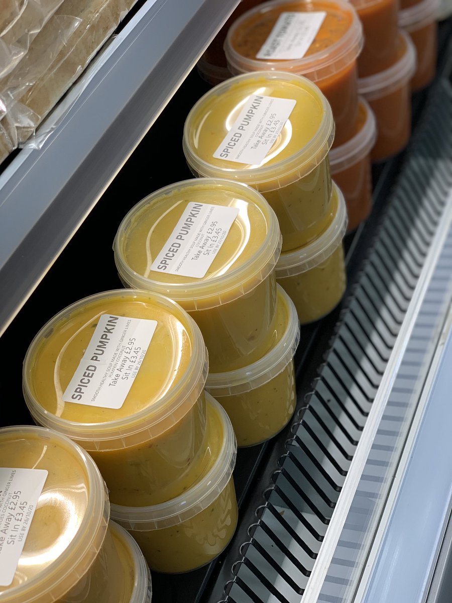 FuelHouseAlloa's tweet photo. Have you tried our spiced pumpkin soup yet? 🎃🍁 
We are open today 9am till 4pm serving delicious breakfast rolls, brunch and lunch https://t.co/F0jUnj54sr