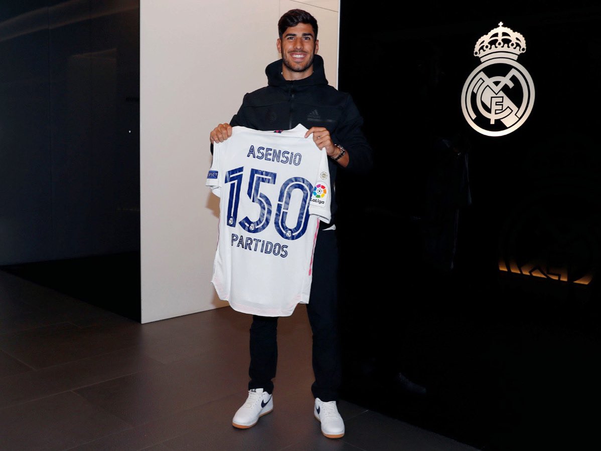 marcoasensio10's tweet photo. Un orgullo haber jugado 150 partidos con la camiseta del @realmadrid . La historia continúa... ⚽️🤍 

Proud to have played 150 matches with the @realmadrid shirt. The story continues... ⚽️🤍 https://t.co/EPHSNGTbKz