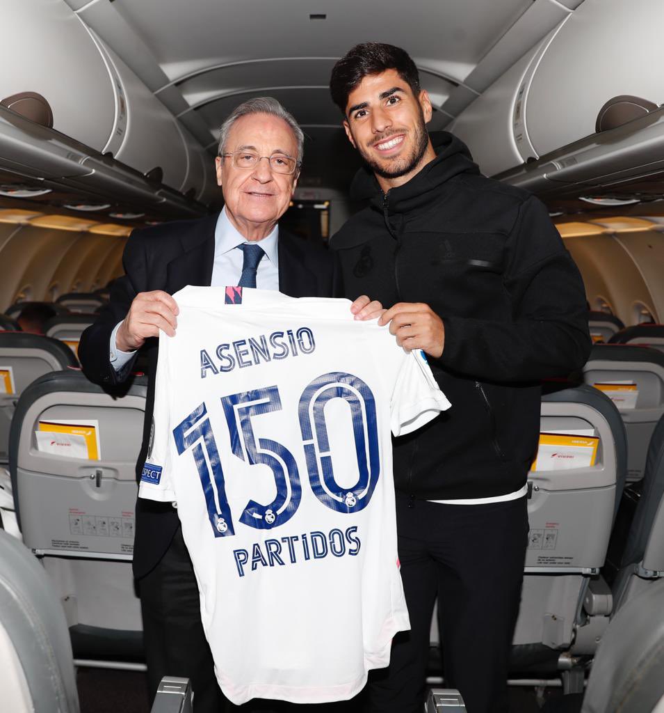marcoasensio10's tweet photo. Un orgullo haber jugado 150 partidos con la camiseta del @realmadrid . La historia continúa... ⚽️🤍 

Proud to have played 150 matches with the @realmadrid shirt. The story continues... ⚽️🤍 https://t.co/EPHSNGTbKz