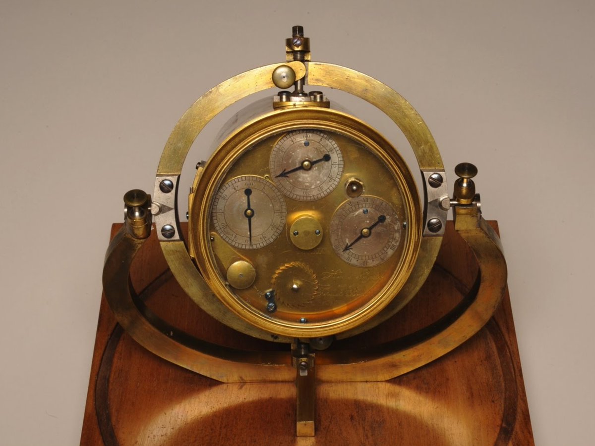 ScientificInst5's tweet photo. Our #instrumentoftheweek is a longitude clock. It was designed to help solve the problem of finding longitude at sea. Made by Ferdinand Berhoud in 1769, this longitude clock was part of a set of forty five clocks that changed the accuracy of navigation.
https://t.co/5S1KQLg1KP https://t.co/8TBwRFoLEm