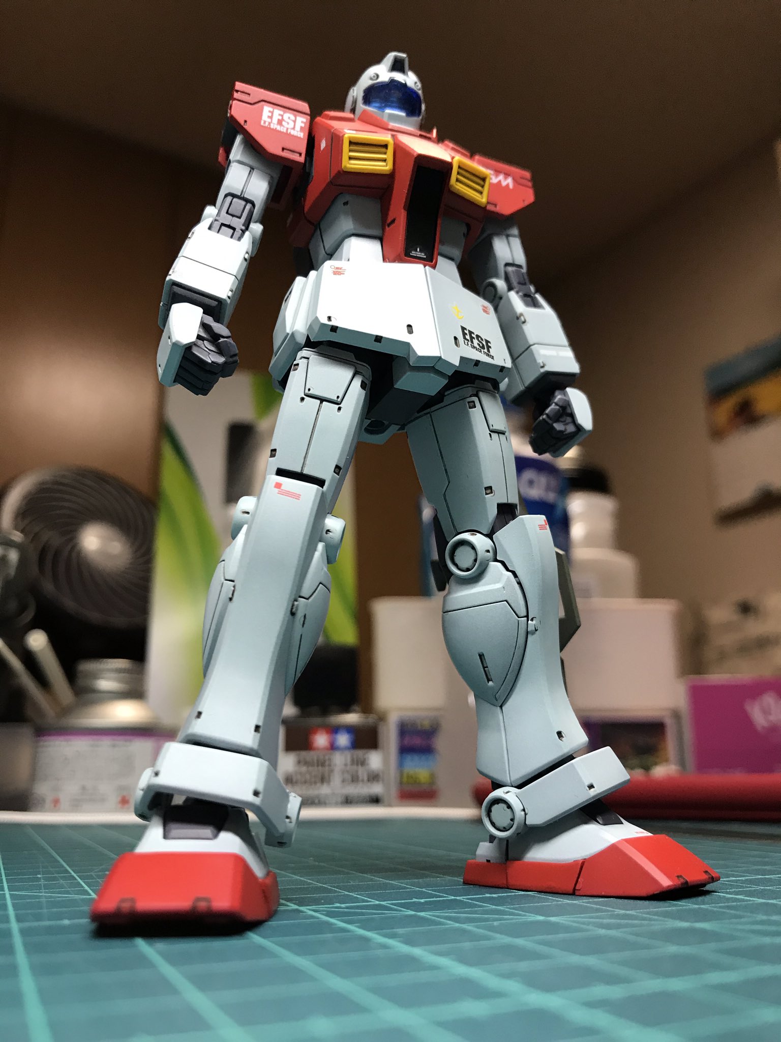 雅の雅 こんばんは 素ジム オリジン版 完成しました ナイトシーカー ガンダム オリジン版 のセレブニコイチになってしまいましたが 素ジム 一般販売して欲しいです ガンプラ 以前制作した なんちゃってライトアーマーと