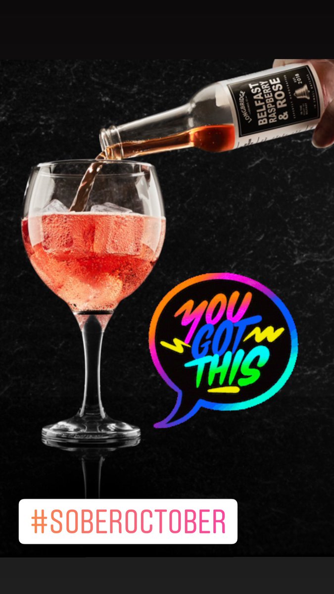 You got this! 🙌🏻
You are nearly there if you are taking part in @soberoctober2020!! 

A perfect alternative is our Belfast Raspberry &amp; Rose. 🌷

Congratulations for doing so well and raising money for the charity of your choice! 

#soberoctober #drinks #supportlocal #belfast #ni