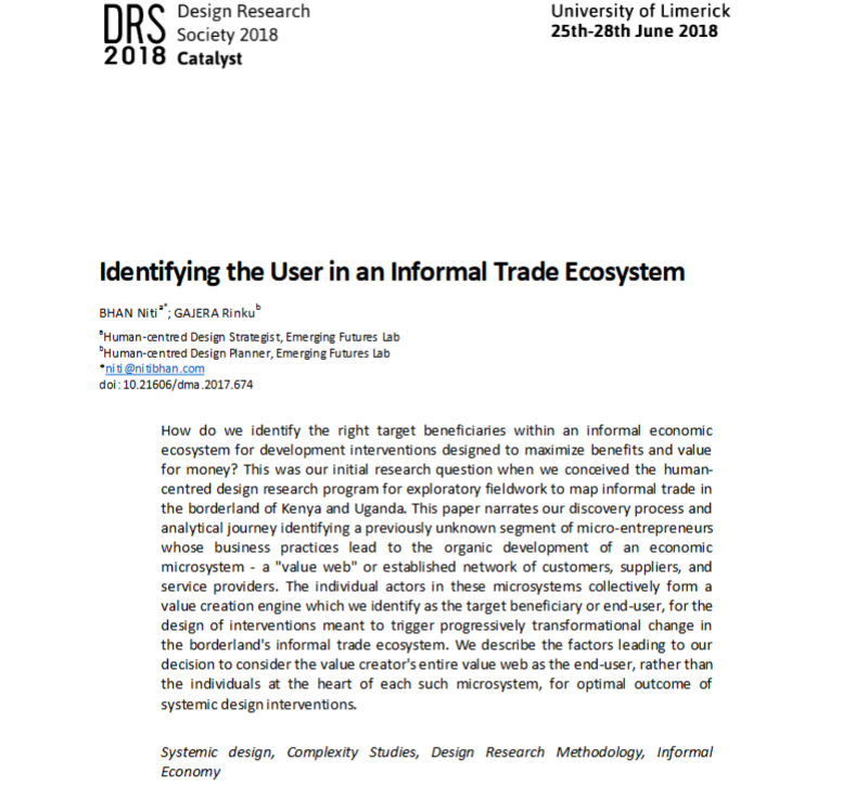 In 2018, my double blind peer reviewed conference paper frames this ideological divide from the African informal trader's perspective, who operate as self organizing complex adaptive system able to incorporate modern ICT in contextually relevant and economically beneficial ways.