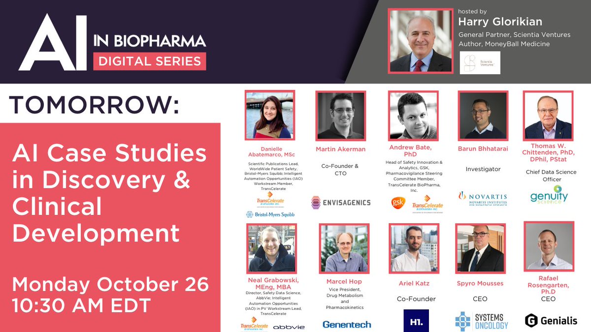 AIinBiopharma's tweet photo. Time is running out to register for our upcoming digital summit! 

Don’t miss out on your chance to hear relevant and unpublished information discussed by biopharma who are actively using AI tools and technologies. 

Register here: https://t.co/XkGUdZTPBg https://t.co/HmUBwCd1QQ