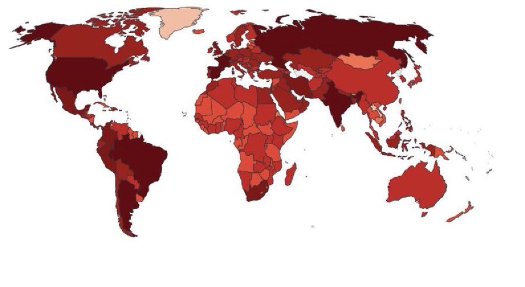 CoronavirusNewv's tweet photo. 🌍 | MUNDO 

#URGENTE  La Organización Mundial de la Salud dice que se informaron en el último día 465.000 nuevos casos de coronavirus, el mayor aumento diario desde que comenzó la pandemia. https://t.co/eqqmBC00Wy
