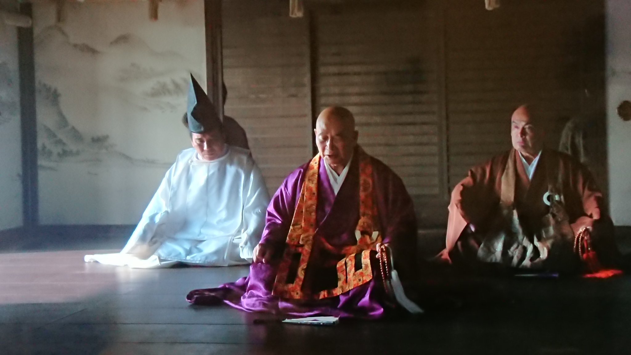 ボルケーノ太田 本日 10 25 放送された大河ドラマ 麒麟がくる に師と仰ぐ緒方賢一さんが 僧正 役でご出演を 剃髪 お髭も剃られたお姿は初めて見ましたが さすがの存在感でした