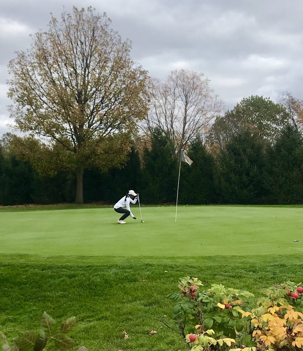 TheHerdCHS's tweet photo. SR @mehapandya_ last putt as an ELK! Only the 3rd Lady Elk in school history to play in 4 state tournaments! #EPND https://t.co/dyQv8DPYNz