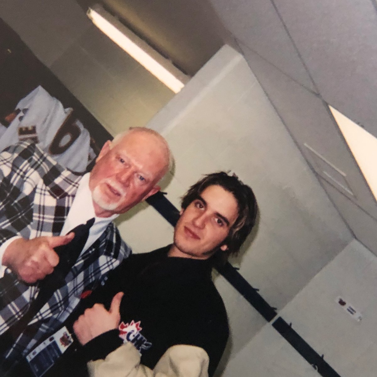 nastiuk_goal's tweet photo. My coach Don Cherry and I at the NHL /CHL top prospects game vs Bobby Orr. 17 save shutout (2nd star) and the win. Marc Andre Fleury was a great goalie partner ! https://t.co/dp8aCDkkZw