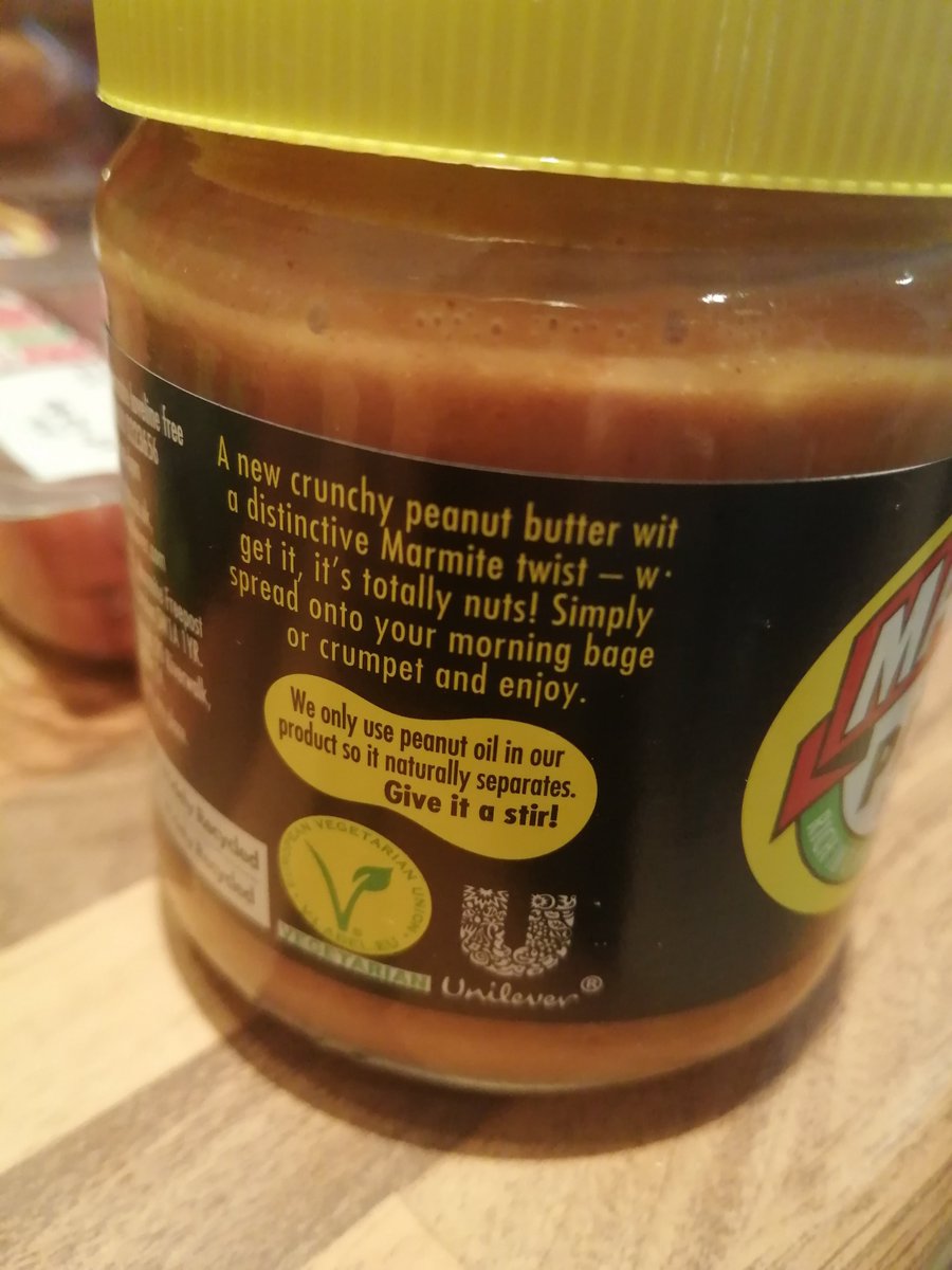 RosieWatterson2's tweet photo. @marmite have you noticed there's typos on your PB label? Sure it's just as delicious though ;) x https://t.co/AAzsH5hv5P