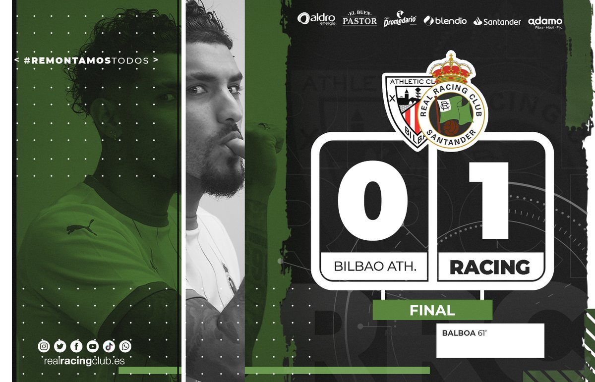 realracingclub's tweet photo. ⏹ ¡FINAL! 

Bilbao Ath. 0️⃣🆚1️⃣ Racing

#️⃣ #RRCLive https://t.co/7Q4X2tqksn