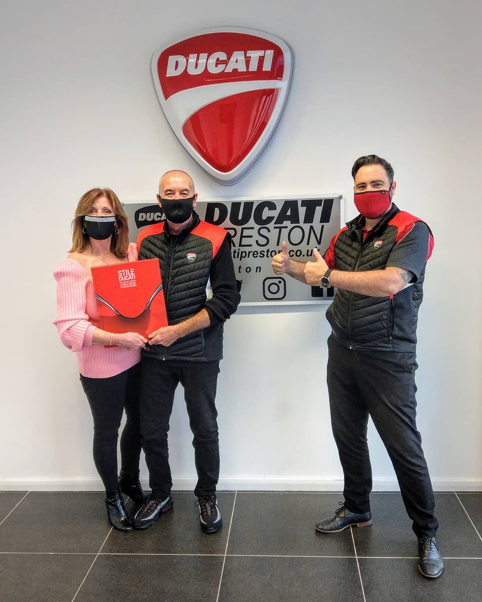 Gifts don't get much better than this...

This week, our friends, Pat &amp; Bev, received a copy of Style Ducati sent directly from the <a href="/DucatiMotor/">Ducati</a>  factory in Borgo Panigale with a hand written note from <a href="/domenicaliC/">Claudio Domenicali</a> in recognition of their dedication to the brand.

Congratulations