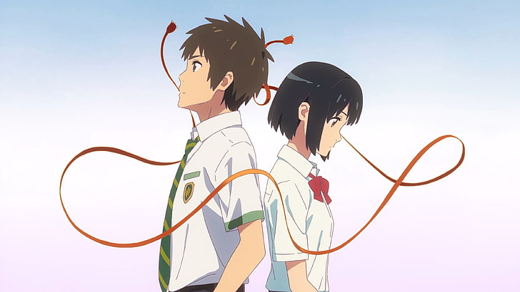 taki and mitsuha. movie is literally about them, i cant explain the plot because i dont understand it but.. yeah