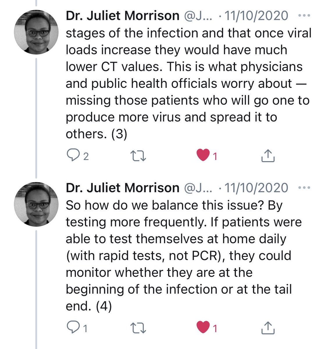8/11  @JumoDr acknowledged this & suggested non pcr repeat tests could = solution. Weak + PCR result (high Ct) should repeat test soon. If remained + then could indicate viral load going up = infectious;while a neg repeat test could indicate viral load going down - NOT INFECTIOUS