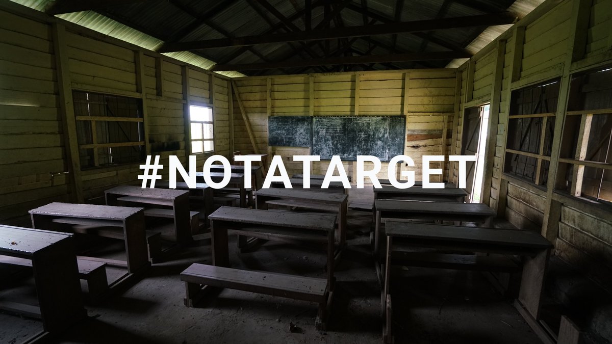 UNOCHA's tweet photo. At least eight children were killed and another twelve wounded in the attack against a school in Kumba, in southwest Cameroon, the worst atrocity since the resumption of the school year earlier this month.

Schools and children are #NotATarget
https://t.co/09wIh2ZFkd https://t.co/MSiI2i8hqd