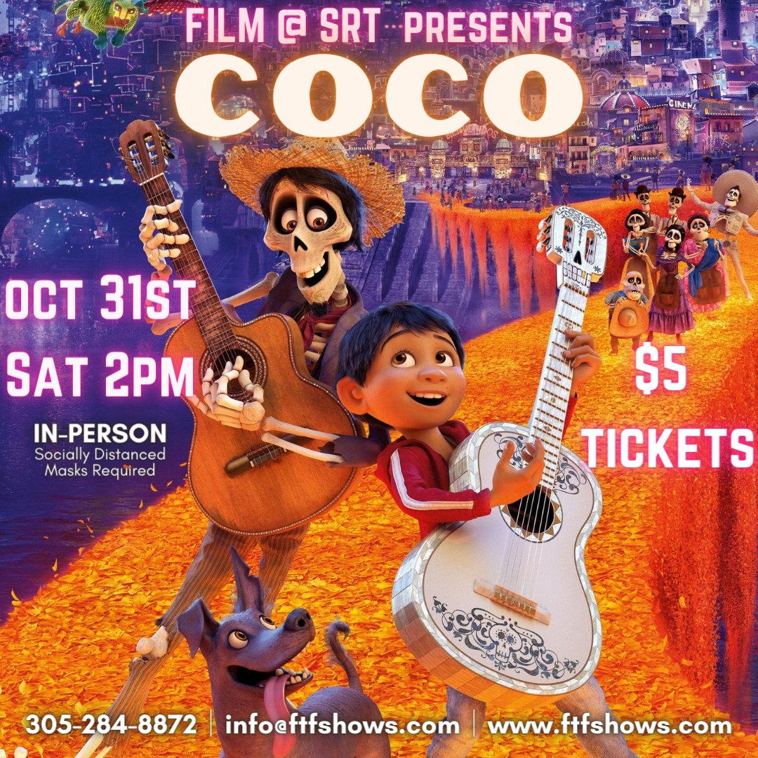 FTFShows's tweet image. What a successful and fun Saturday we had here at the Sandrell Rivers Theater! Now its time to prepare for next Saturday! We have another double show day and we're starting it off with a screening of COCO at 2 pm😍 Come spend Halloween with us!🎃 #ftfshows #supportlocaltheater