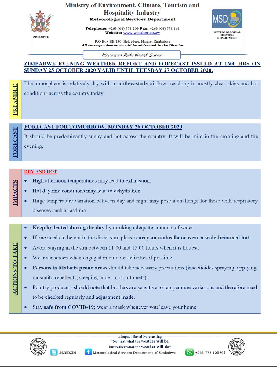 Meteorological Services Department of Zimbabwe tweet media