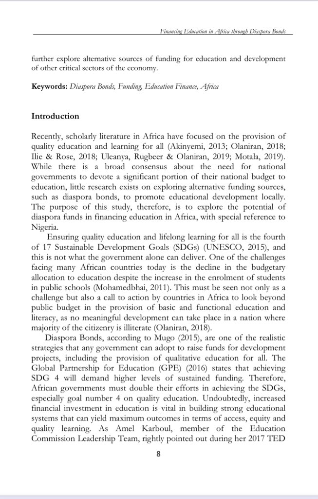LanreShaper's tweet photo. Triumph in the midst of chaos: 

Finally joined the league of published scholars with my first, 1st Author paper on Innovative #EducationFinance with focus on #DiasporaBonds 

Read here and share your thoughts: https://t.co/SPZ5dW0CFY 
#AcademicChatter 
#AcademicTwitter 
#phdlife https://t.co/FTLNw0Tfiy