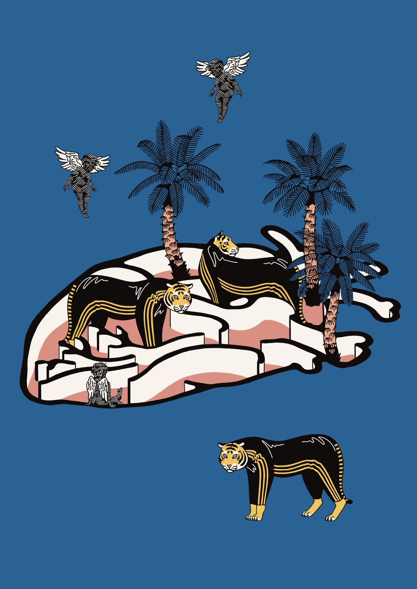 これまでのシンプルなのも好きだけど、最近描いた情報量増しの分も良い感じだな〜 