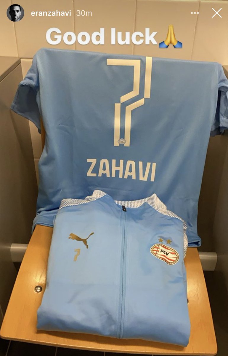 Israeli International Eran Zahavi is ready for action with PSV today! https://t.co/wBthInluR3