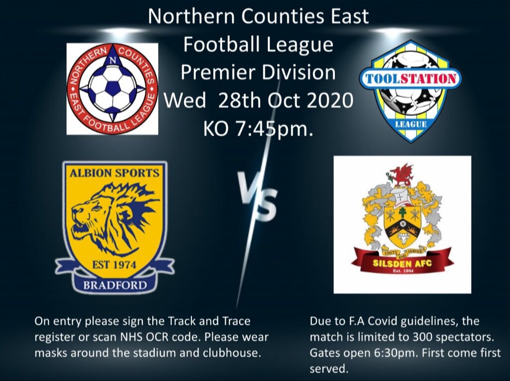 AlbionSportsAFC's tweet photo. COME ON YOU LIONS 🦁 @NCEL @SilsdenAFC https://t.co/wPOBqLEOTT