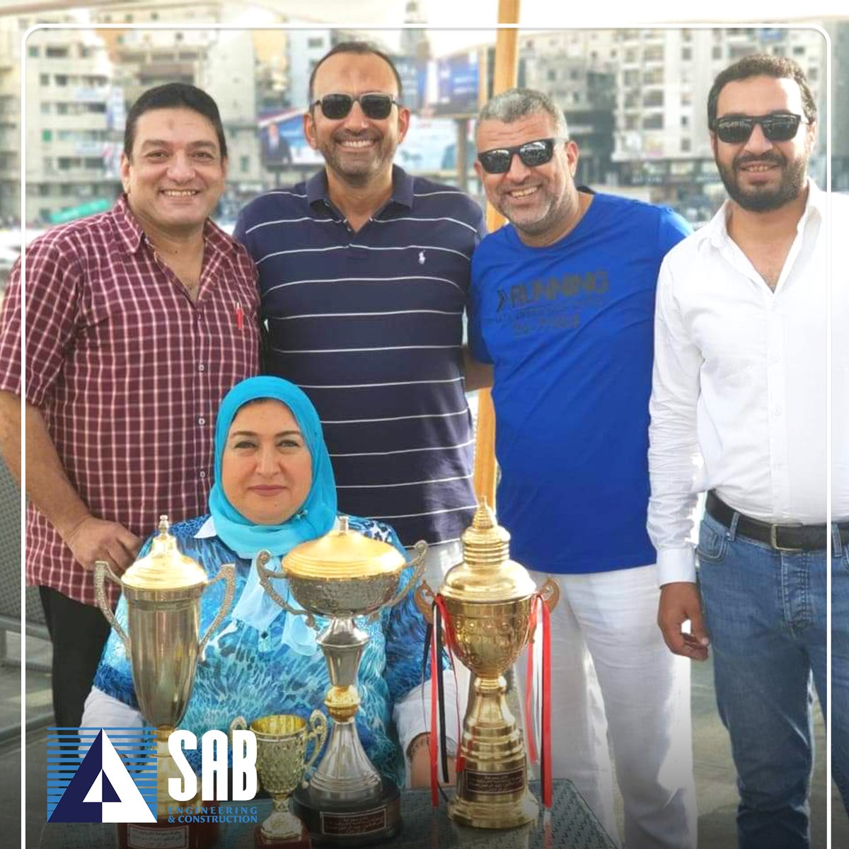 EgyptSab's tweet photo. أحتفلت شركة ساب مؤخراً بموظفيها الاستاذ/ ايهاب عادل مدير اداره التسويق العقاري بالمركز الاول ببطوله سموحه المفتوحه للجولف كوركيه ٢٠٢٠ والمهندس/ خالد انور مدير المكتب الفني بالمركز الثالث ببطوله سموحه الداخليه للجولف كوركيه وهي بداية عودة النشاطات الإجتماعية و الإحتفالات في الشركة https://t.co/e5Bi4HWLJV