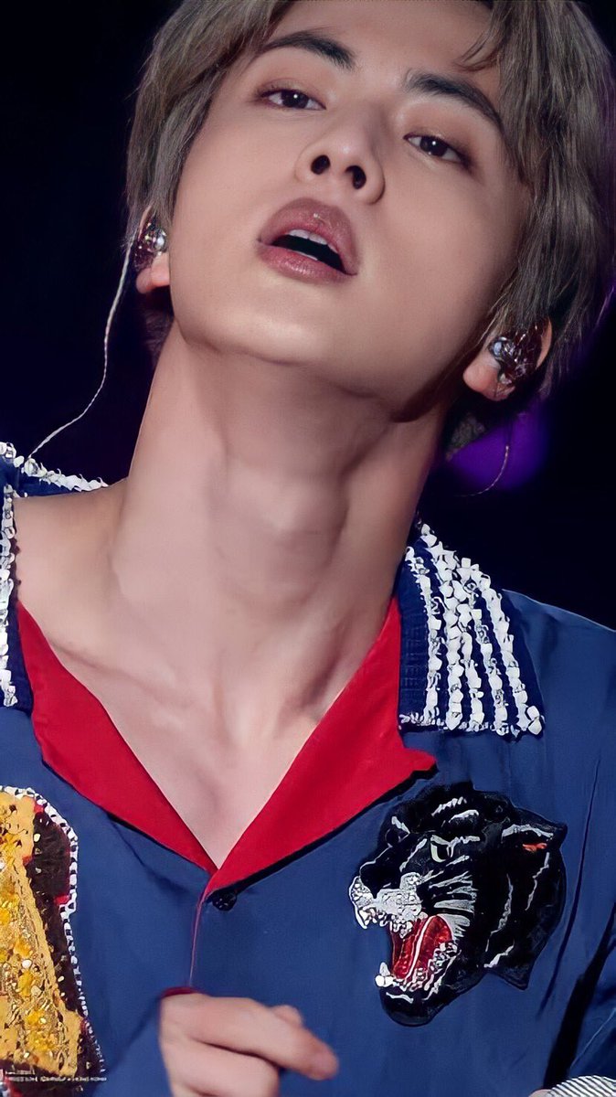 his toned neck