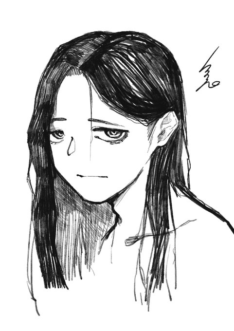 これはロン毛の男 