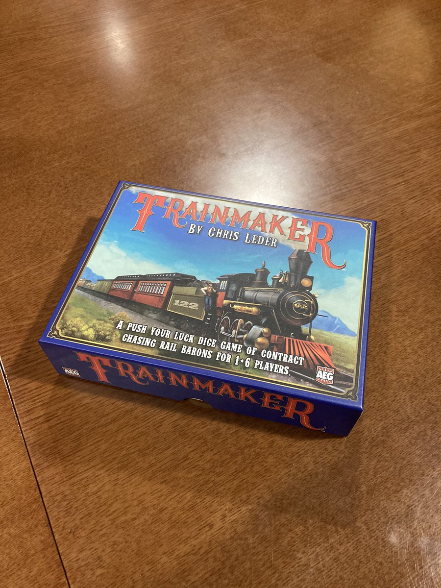 TokenGaymer's tweet photo. Played some #Trainmaker with the #boardgamekaptian by #AEGgames! #games #boardgame #dicegame #tabletopgame https://t.co/LLvOukeowu