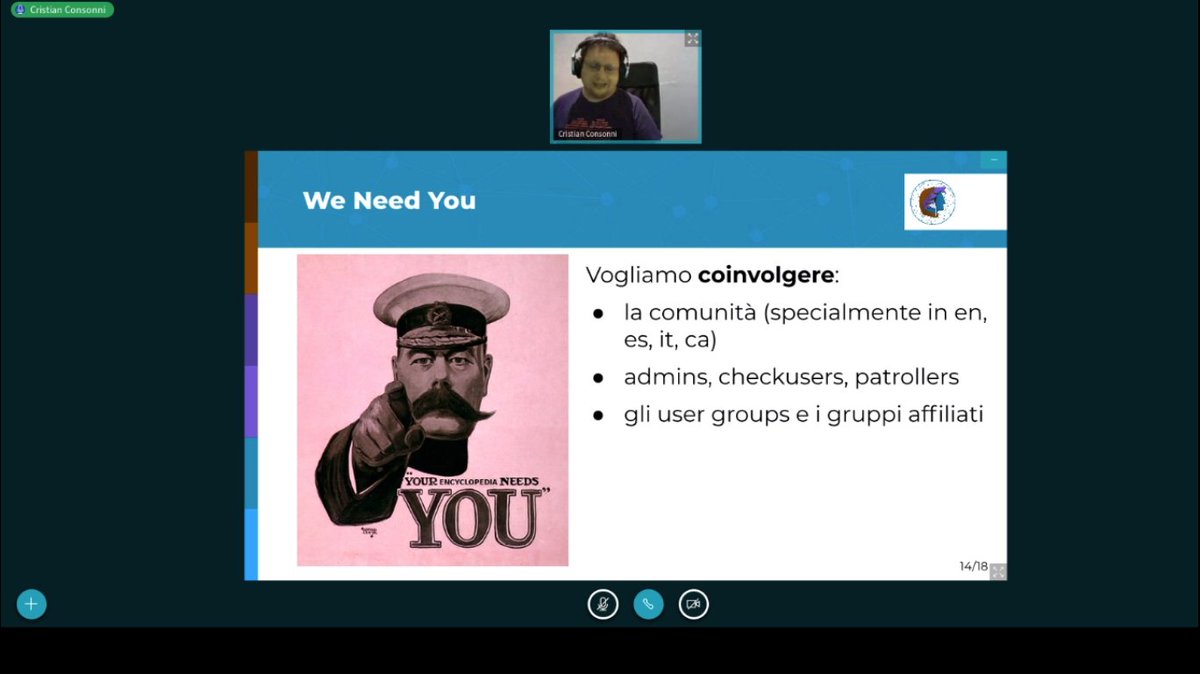 elaragon's tweet photo. Enjoying the talk by @CristianCantoro about our @Wikimedia funded project on Community Health #ItWikiCon 💗 https://t.co/aqXqHGVnO3
Feedback è benvenuto 🤗 https://t.co/L6Lc520O8H https://t.co/kpFQS6SNBr