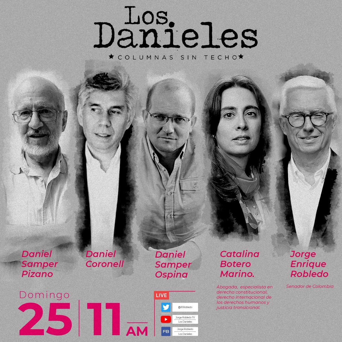 felipepalau's tweet photo. Imperdible diálogo en @LosDanielesOp:
@DanielSamperO @DCoronell y #DanielSamperPizano, leen sus columnas y conversan con @JERobledo y @cboteromarino sobre asuntos de actualidad política, institucional nacional.
#25Oct desde 11am:

https://t.co/t7V19BzRIt

https://t.co/xxM2Rv3uhv https://t.co/gOLcbbS0iP