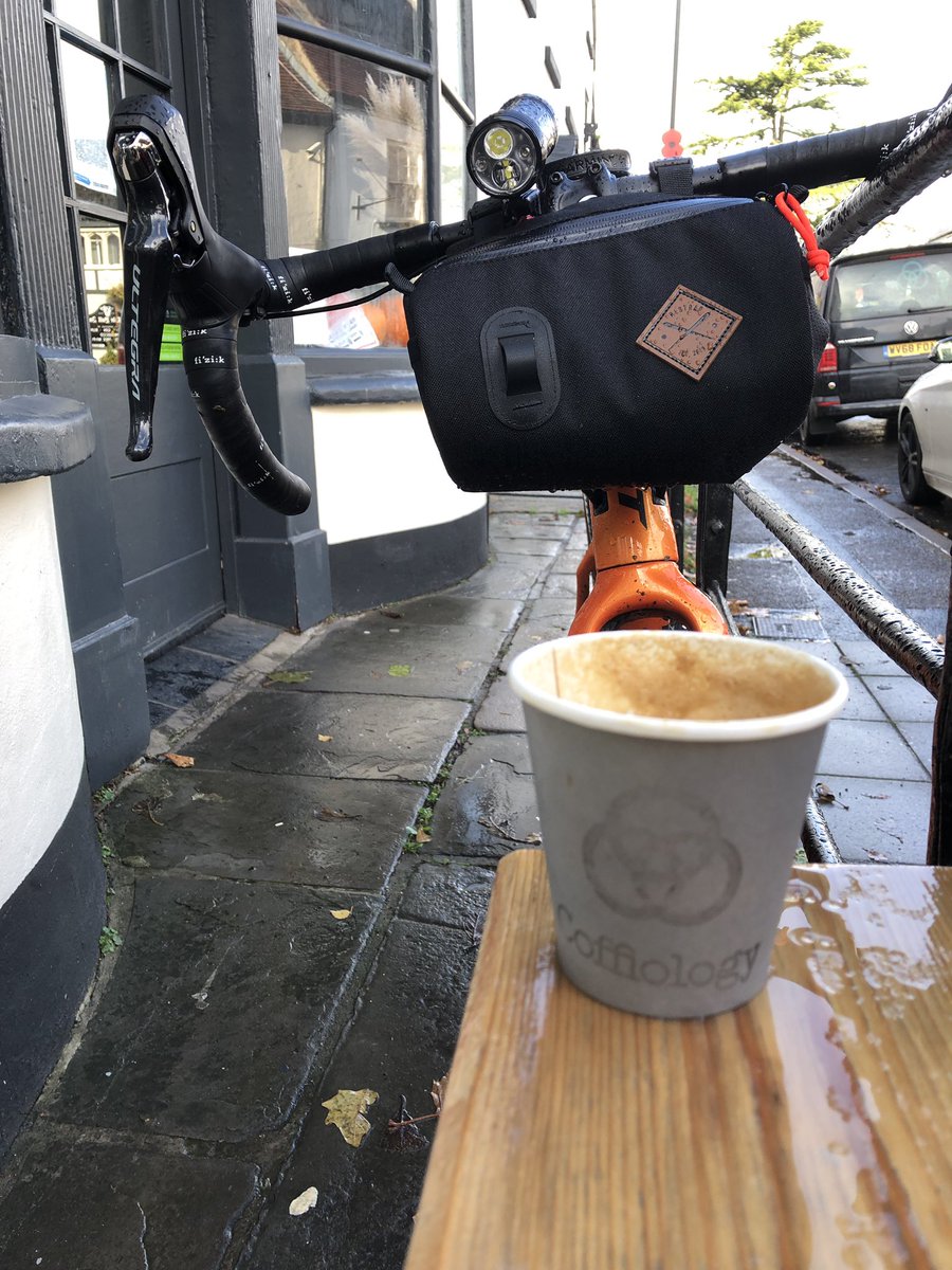 jollyboya's tweet photo. Nice flat white made with @CoaltownCoffee at @coffiology in  Caerleon during a very wet ride this morning.
I don’t particularly like the rain but bike riding is so good for my health, both physical &amp; mental that it has to be done. 😀
@Absolutemtb1 @UKMTB_Chat @TotalMTB_ https://t.co/DBlvQNwYDz