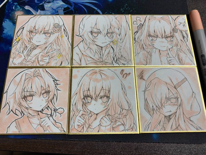 何かに使えるかな……(超ミニ色紙) 