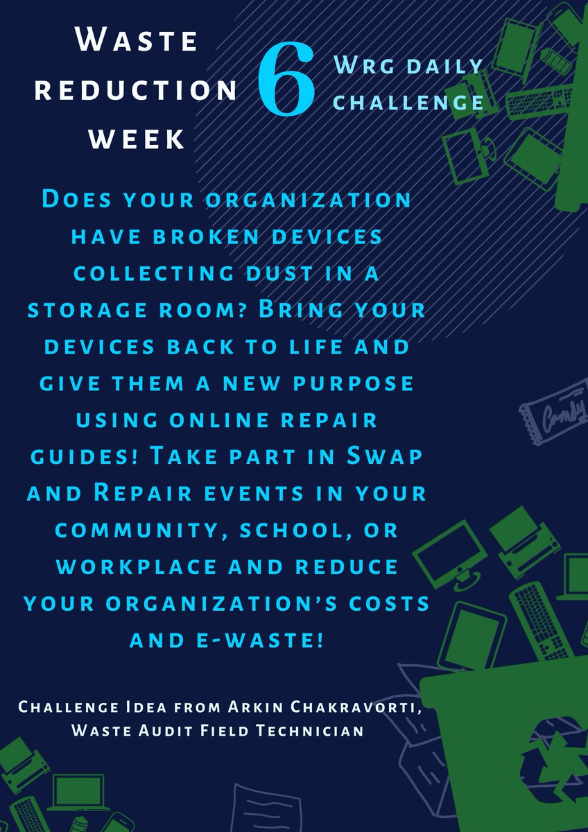 wastereduction1's tweet photo. On the final day of the Waste Reduction Week, we have a dual challenge. 

#WasteReductionWeek #resourceefficiency #circulareconomy #wastereduction #wastemanagement https://t.co/fmm2NOWFcD