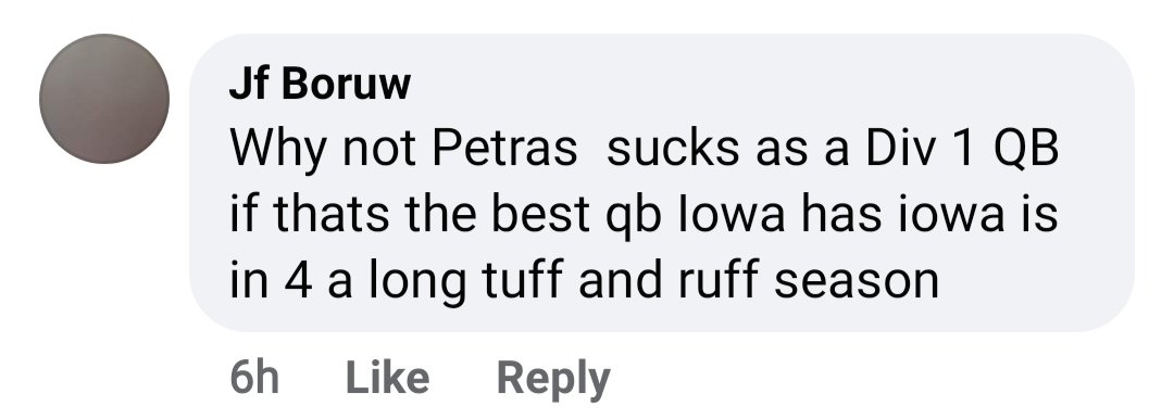 AustinJRoberts's tweet photo. Imagine saying this about 18-22 year old Division 1 athletes, who could've gone anywhere but came to fight for your school. 

Lotta arm chair QBs and coaches out there right now who need to take a god damn step back. 

It was 1 game. It's okay to be critical, but guys, come on. https://t.co/9xvA9zkbAB
