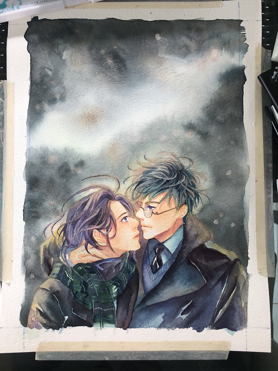 toophorm's tweet photo. Step watercolour 

#水彩　#watercolorpainting #JPSS #Jeverus #commission #commissionTH https://t.co/fkipTxur5x