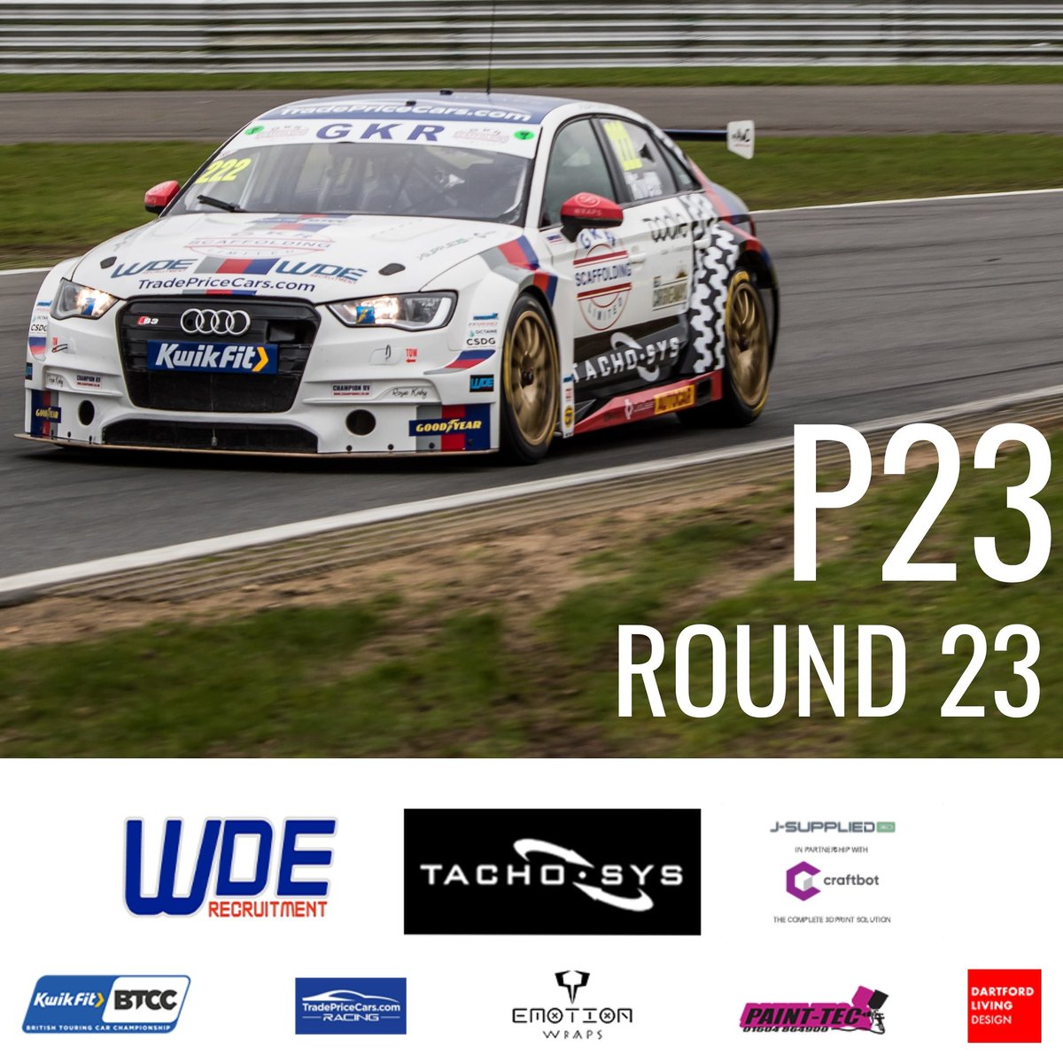 PaulRivett22's tweet image. Paul comes home 23rd in Round 23 at Snetterton. 

#tachosys #wderecruitment #JSUPPLIED3D @dlivingdesign @TPCracingBTCC @BTCC #emotionwraps #painttec