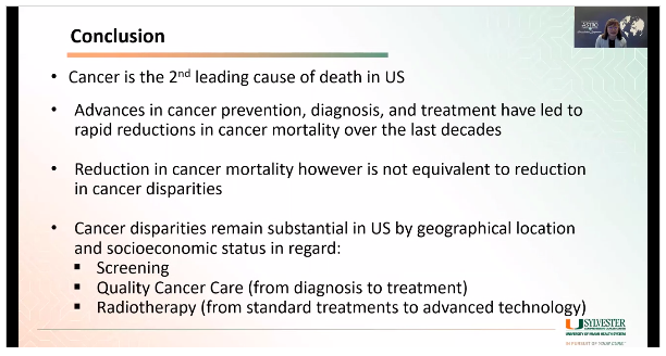 Health disparities in outcomes and access to cancer care in the US.

Great presentation w/ Dr Cristiane Takita MD, MBA @ctakita1 @SylvesterCancer at #ASTRO20 

“Reduction in cancer mortality however is not equivalent to reduction in cancer disparities”

#HealthDisparities