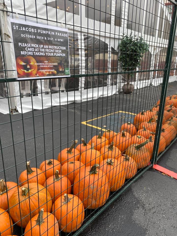 🎃JOIN OUR PUMPKIN PARADE🎃 Pick up your FREE pumpkin from Block Three Brewing or Stone Crock Restaurant today through to the 28th (or while supplies last)! Bring it home, carve it up, and bring it back on the 30th or 31st to help us decorate our village! #kwawesome #explorewr