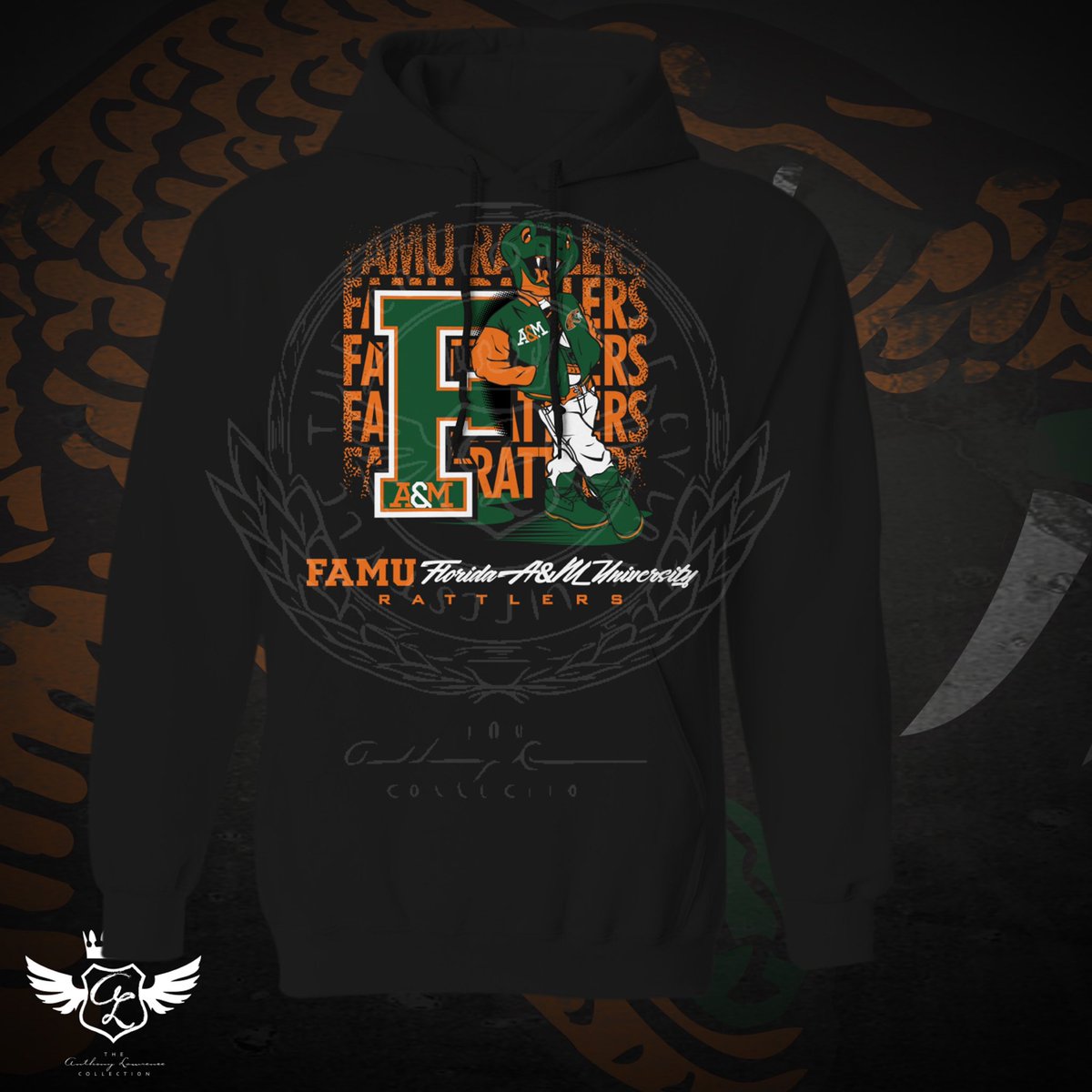 ALCollection's tweet photo. Sunday Preview #ALCollectionFAMU #venomlifestyle hoodie coming soon. #FAMURattlers #RattlersUnited #HighestOf7Hills #FAMUExcellence https://t.co/88vNeaHL7x