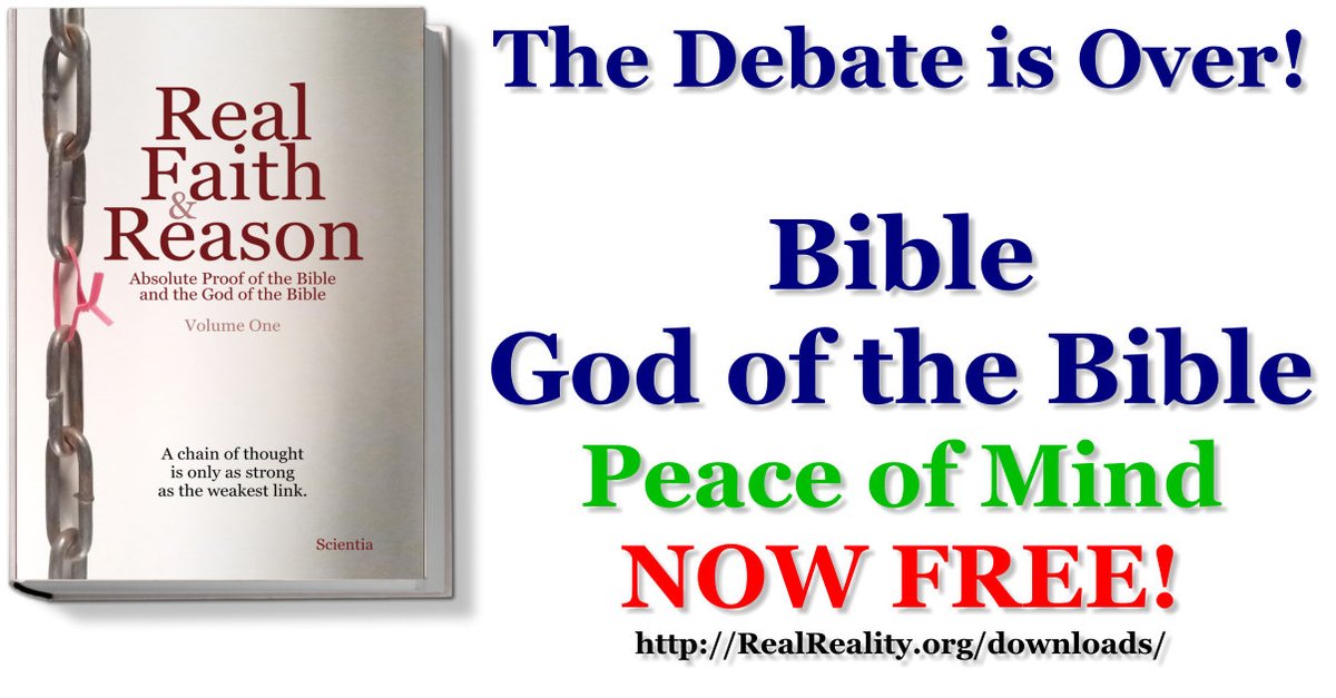 @MallamRazak1 @Maranatha0716 @EnockSakyiama @johnmar281 @PstChibengu @Ascona73982084 @OduduOluwasegun 
Thanks for following.
Here's a #FREE #eBook: Real Faith & Reason
True wisdom & faith transforms you
#RedPill #RealReality
RealReality.org/Real_Faith_and…