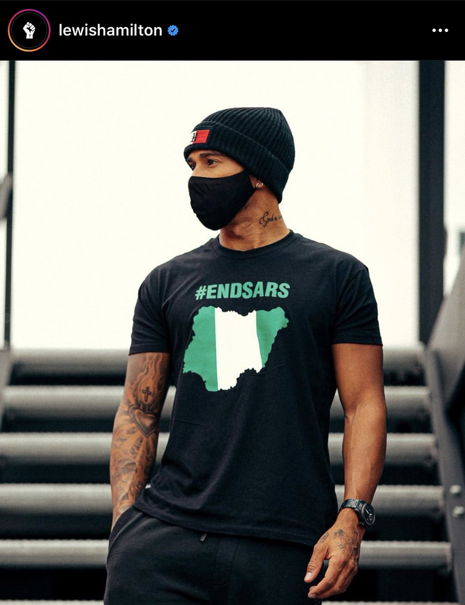 LopezIyke_'s tweet photo. Hi @LewisHamilton we the Nigerian youths appreciate your concern in our agitation... Keep winning. #EndSARS https://t.co/WtguueTLel
