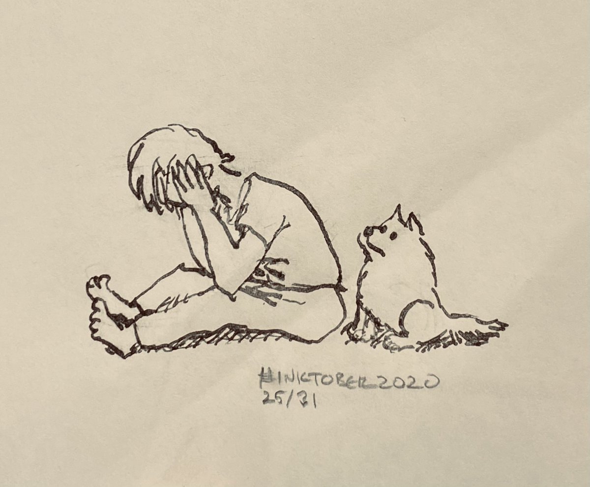 dux2dle's tweet photo. #inktober #inktober2020 25/31 ’buddy’ https://t.co/vVn0VeELDd