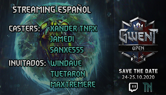 ¿Preparados para el segundo día del #GwentOpen? Hoy cambiamos de canal, nos vemos en el canal de <a href="/Tuetaron/">Enrique Laura</a>. Os esperamos <a href="/Gwent_Esp/">Gwent Esp - Comunidad</a> <a href="/Gwent_LAT/">Gwent Latino - Comunidad</a> 

twitch.tv/tuetaroon