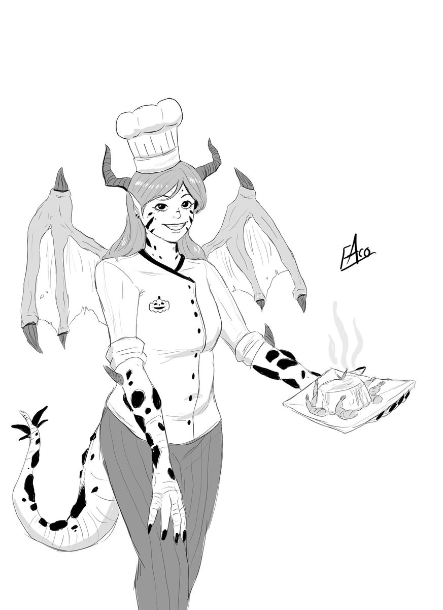 faconator's tweet photo. Inktober day 22: chef
#inktober #inktober2020 #inktober2020day22 #inktoberchef #dragongirl #monstergirl #mofongo #faconator https://t.co/sueHvjThGh