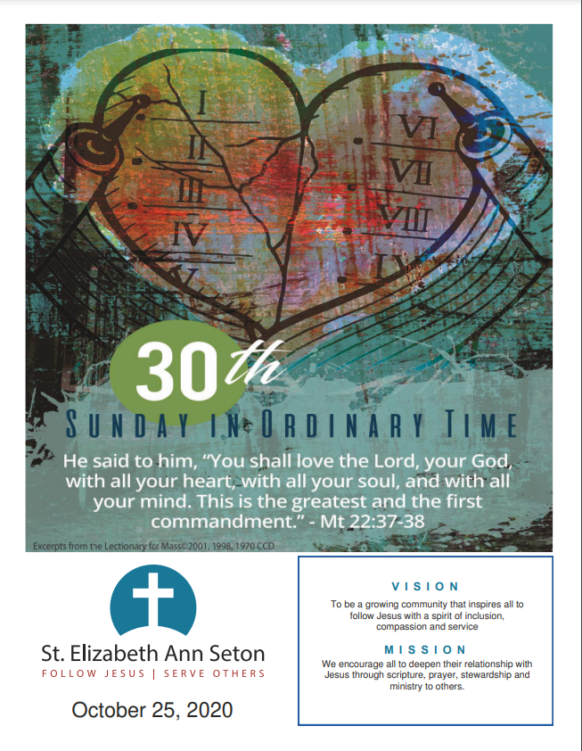 StElizAnnSeton's tweet photo. Thank you #SetonCommunity for joining us in liturgy and worship this morning! Make sure you check out our digital bulletin as you leave us today. The bulletin can be found ➡️ https://t.co/MBsStwG6xG

Remember to Follow Jesus and Serve Others this week! https://t.co/ml2YZygPEx