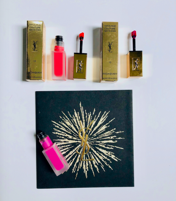 davelackie's tweet image. Hurray!! It's another #BeautyFun SPEED DRAW! In 45 minutes, we're drawing for this pair of incredible YSL Tatouage Couture Matte Stains in Fuchsia Intime + True Orange! To enter, follow @davelackie &amp;amp; @NinaWestbury &amp;amp; RT Gorgeous colours!!