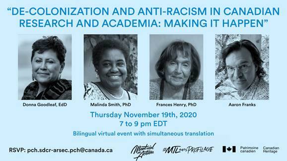 bgsauofa's tweet photo. De-Colonization and Anti-Racism in Canadian Research and Academia: Making It Happen
Thursday, 19 November, 7-9 pm EST
@MalindaSmith
#decolonization
#antiracism
#canadianacademia https://t.co/BZ7LzXC1U4