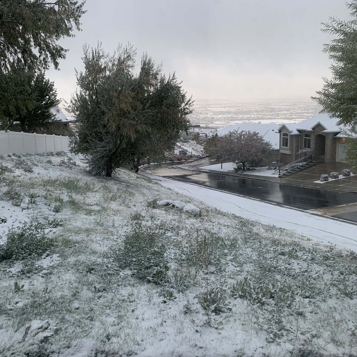 tallglassofmike's tweet photo. It #snowed in #utah today 😭😭😭
#wintertime #Winteriscoming #snow #SnowyEscape #cold #coldweather https://t.co/pr7r2I9GH4