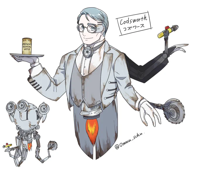 【擬人化】コズワース / Codsworth #FO4 