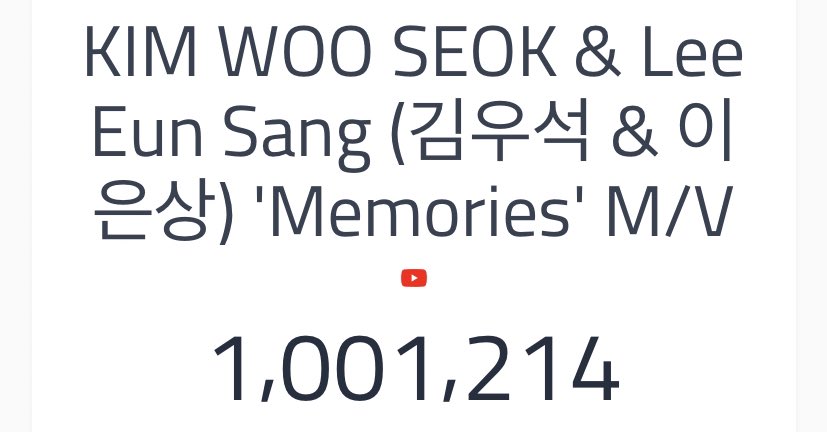 KWS_support's tweet photo. 1M views❣️

https://t.co/VoCvfSaKAF

#KIMWOOSEOK #김우석
@KWS_official_ 
#Memories https://t.co/d5QHSYqUCY